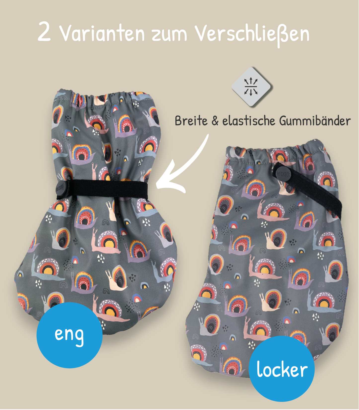 Füßlinge ohne Innen-Futter - Schnecke