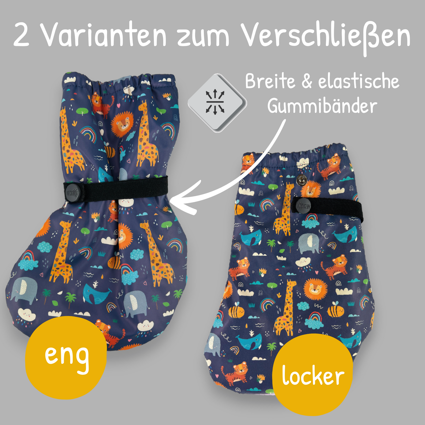 Füßlinge ohne Innen-Futter - Dschungel