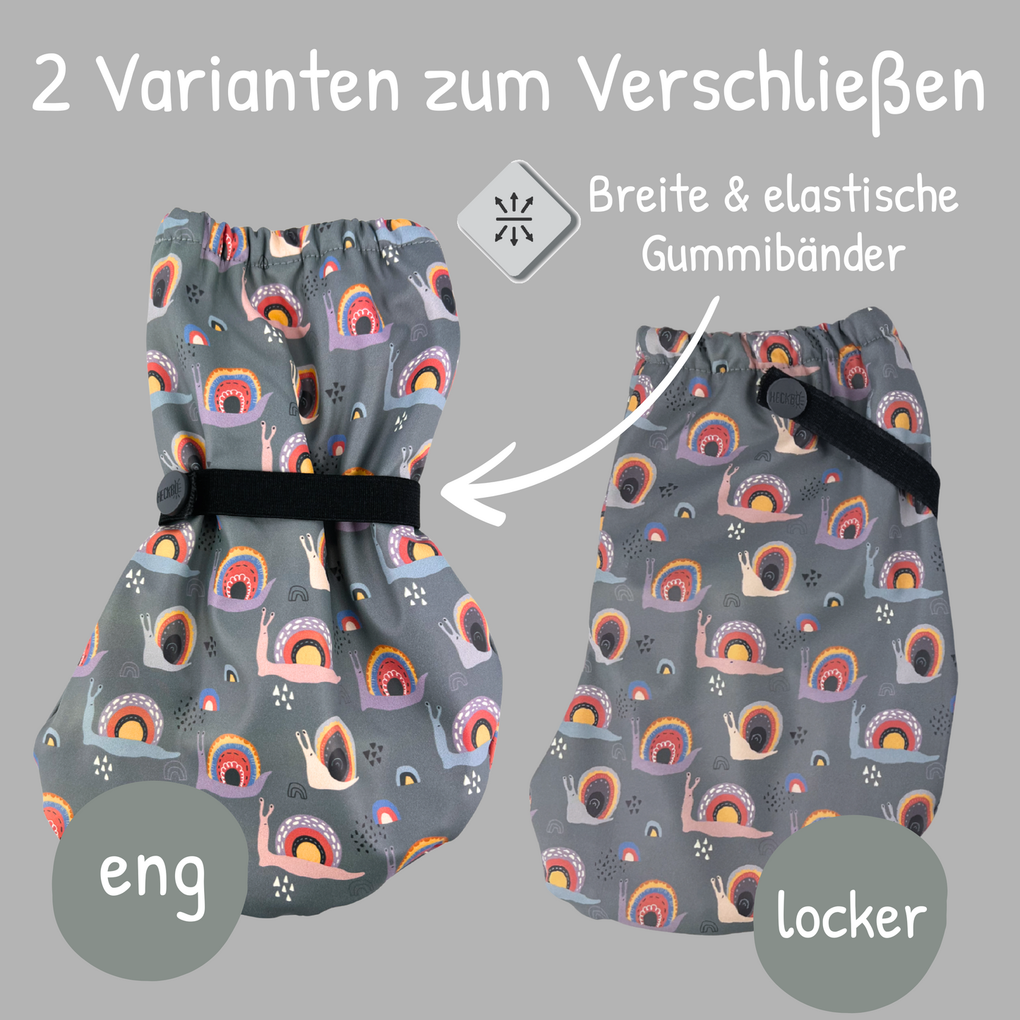 Füßlinge ohne Innen-Futter - Schnecke