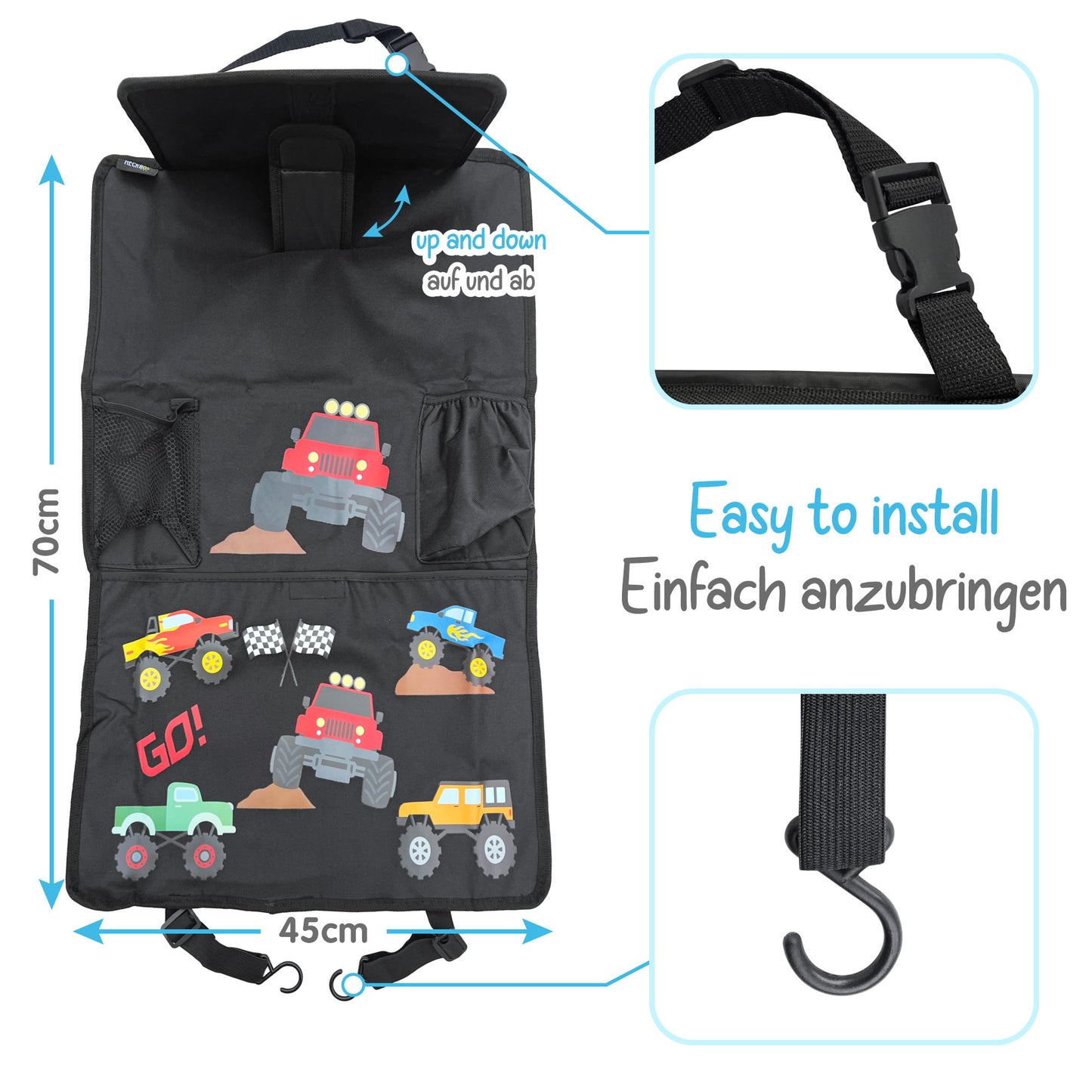 Auto Rücksitz Organizer - Monster Truck