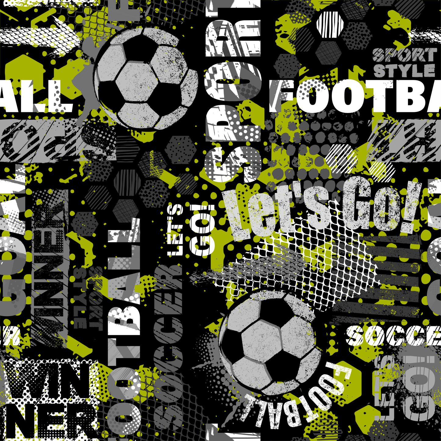 Kinder Beanie Mütze & Loop - Fussball