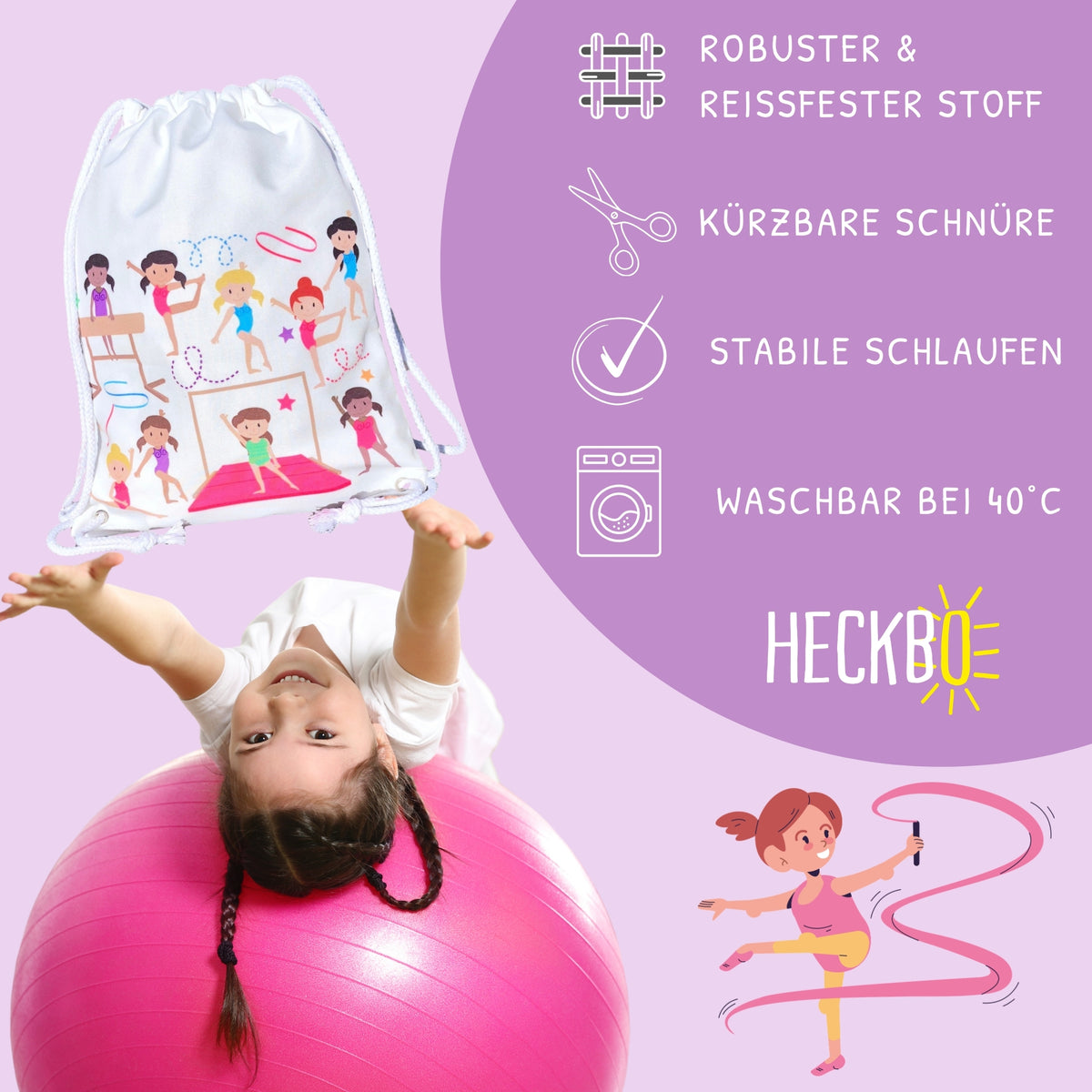 Kinder Turnbeutel Turnerinnen