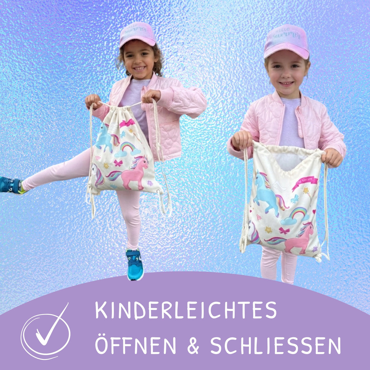 Kinder Turnbeutel Einhorn