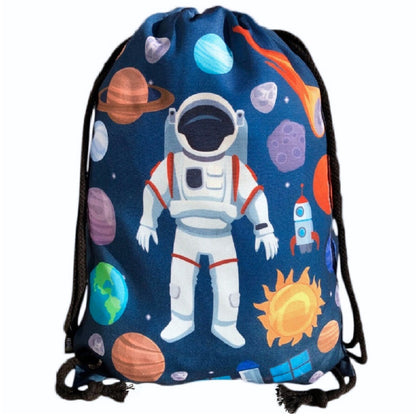 Kinder Turnbeutel Astronaut - schwarz