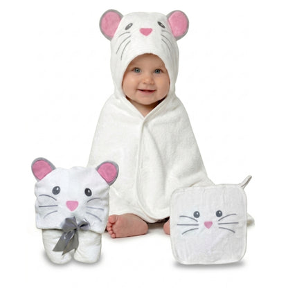 Baby Kapuzenhandtuch Maus