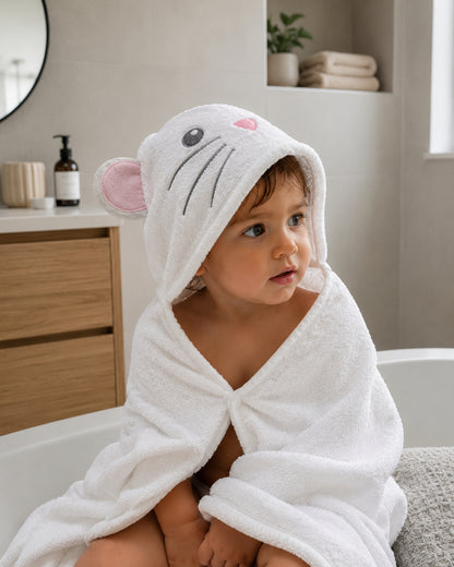 Baby Kapuzenhandtuch Maus