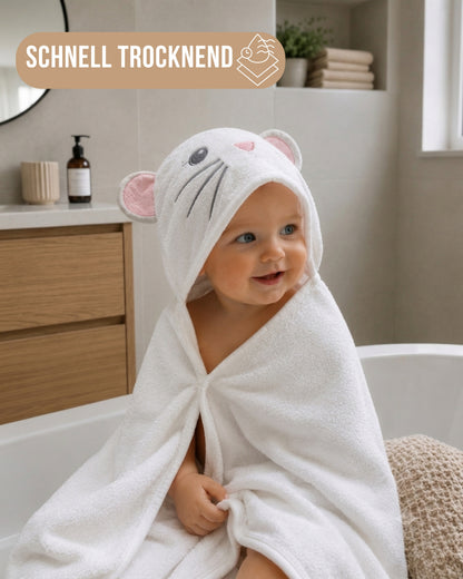 Baby Kapuzenhandtuch Maus