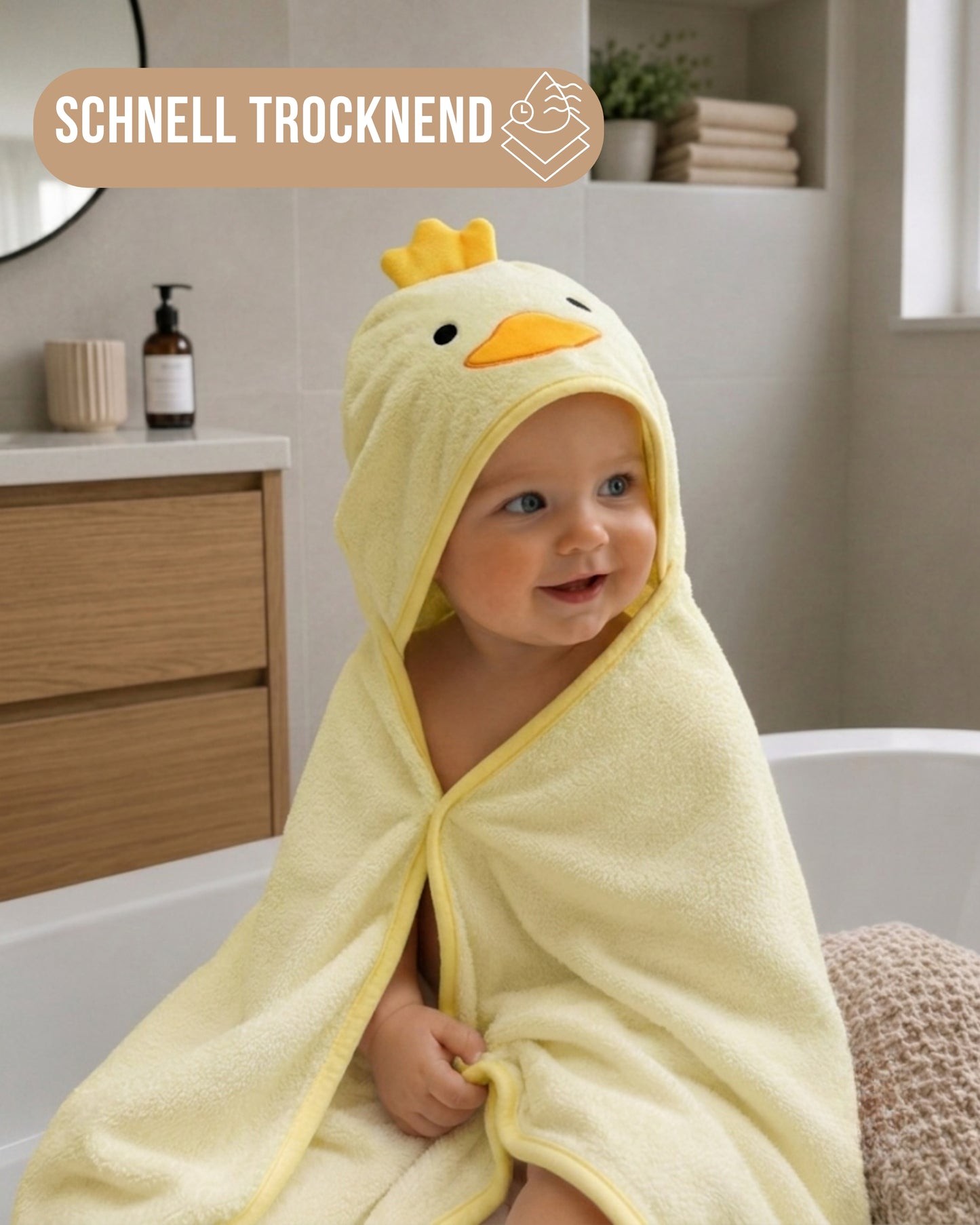 Baby Kapuzenhandtuch Küken