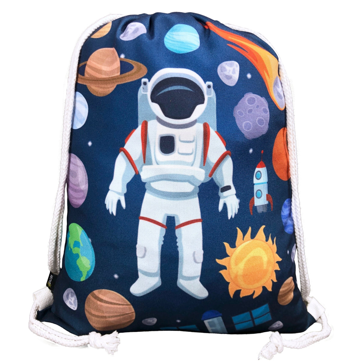 Kinder Turnbeutel Astronaut - weiss