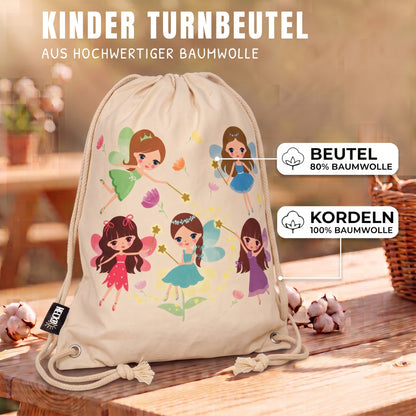 Kinder Turnbeutel Fee