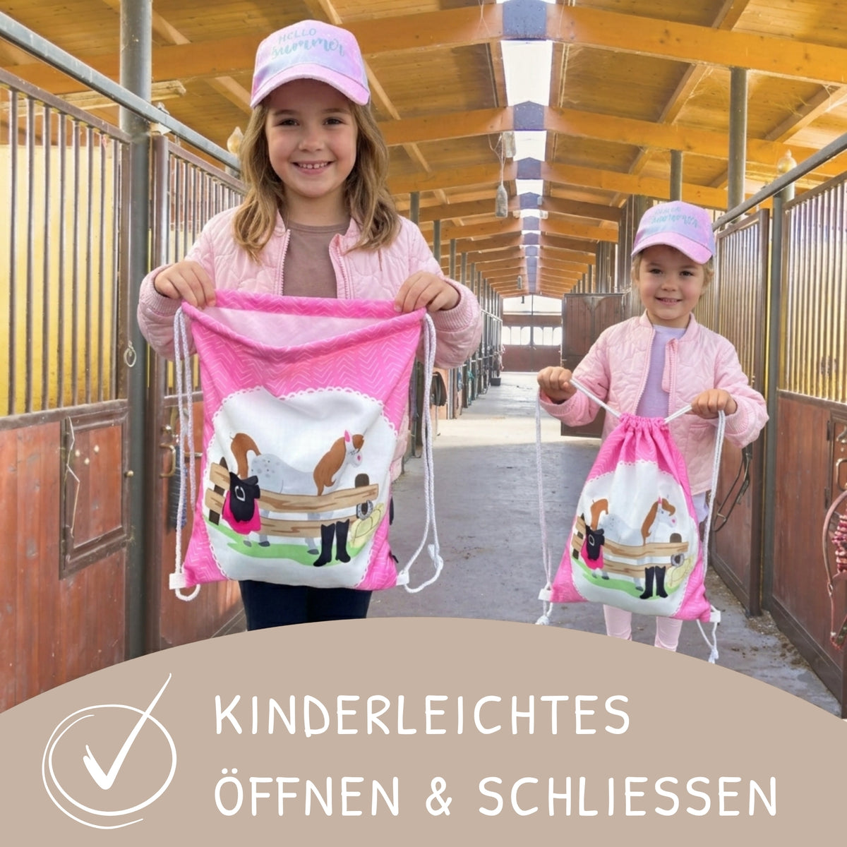 Kinder Turnbeutel Pferd