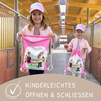 Kinder Turnbeutel Pferd
