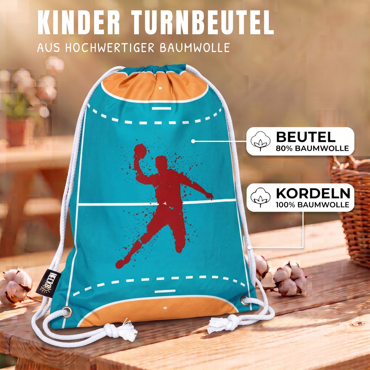 Kinder Turnbeutel Handball