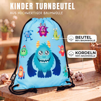Kinder Turnbeutel Monster