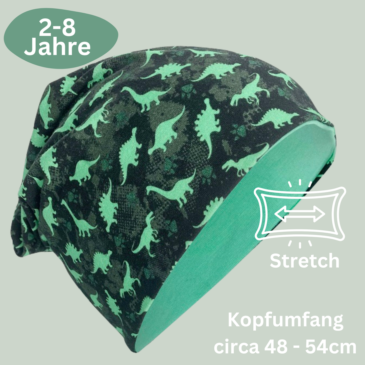 Kinder Beanie Mütze & Loop Set  - Dinosaurier