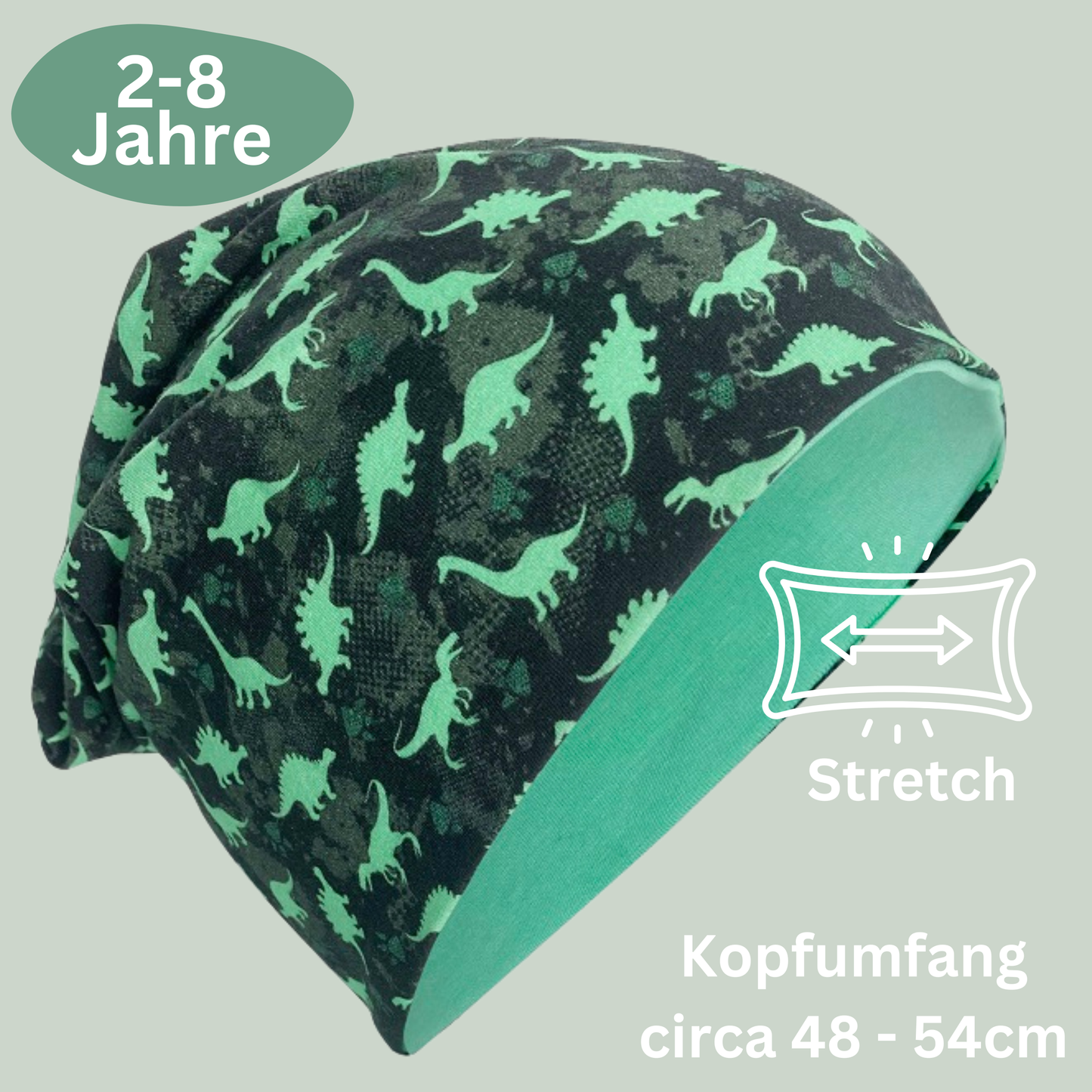 Kinder Beanie Mütze & Loop Set  - Dinosaurier