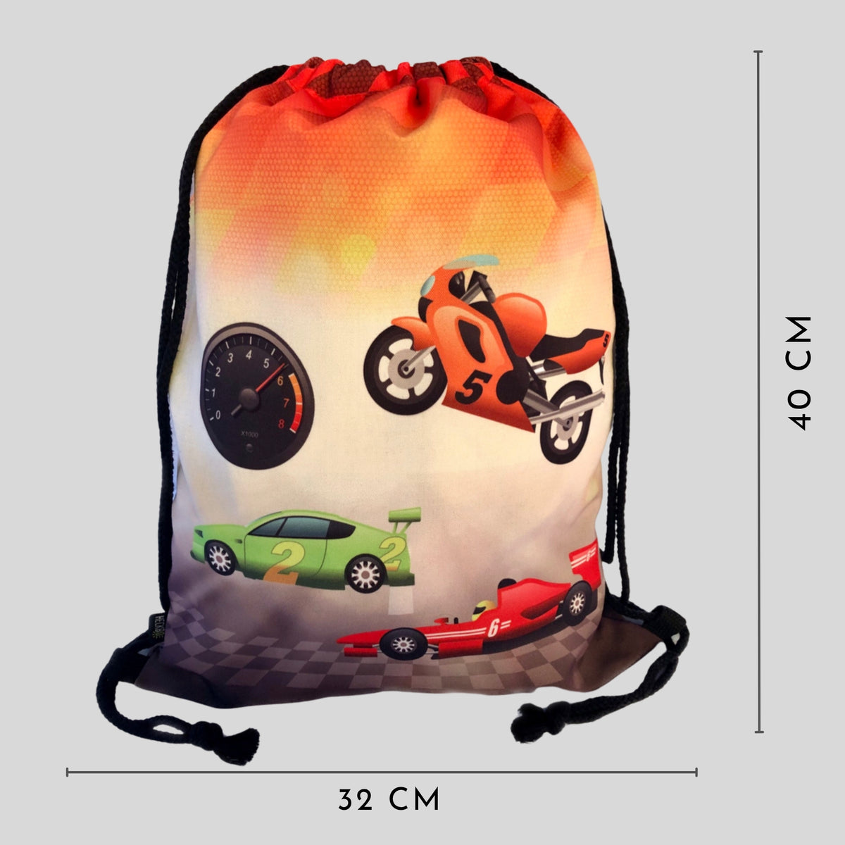 Kinder Turnbeutel Racing