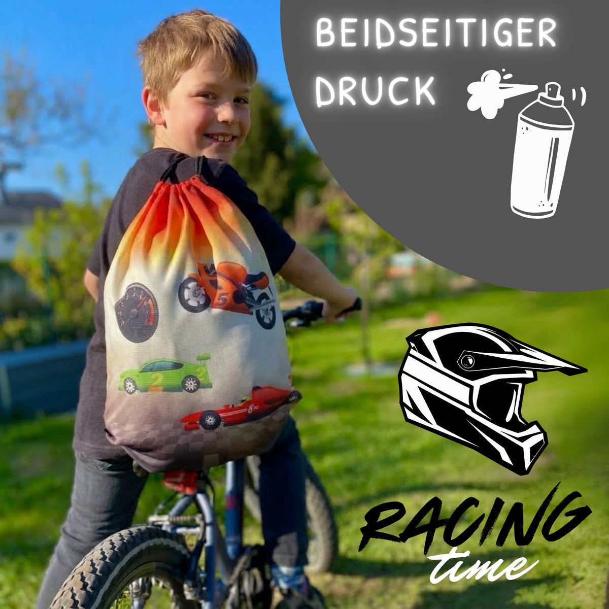 Kinder Turnbeutel Racing