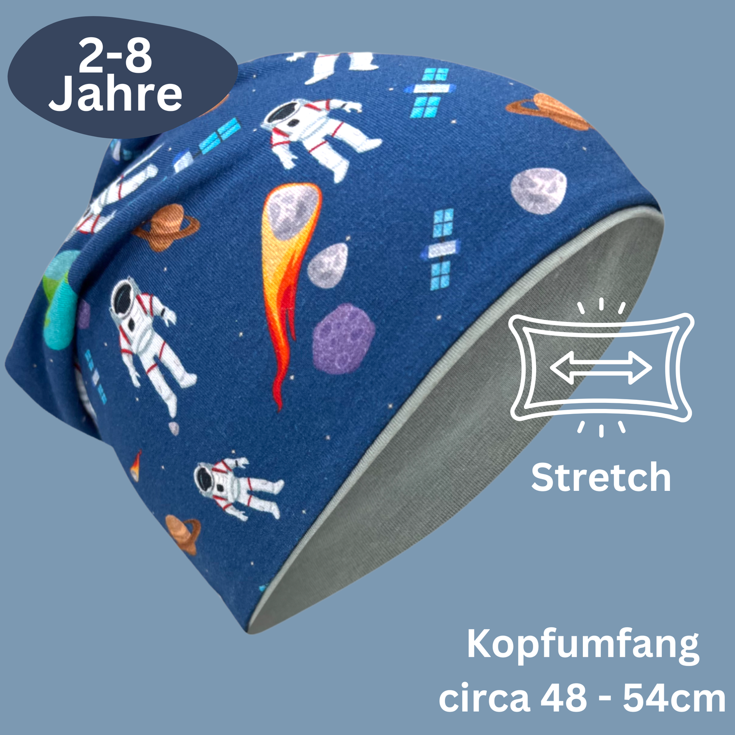 Kinder Beanie Mütze & Loop Set  - Astronaut