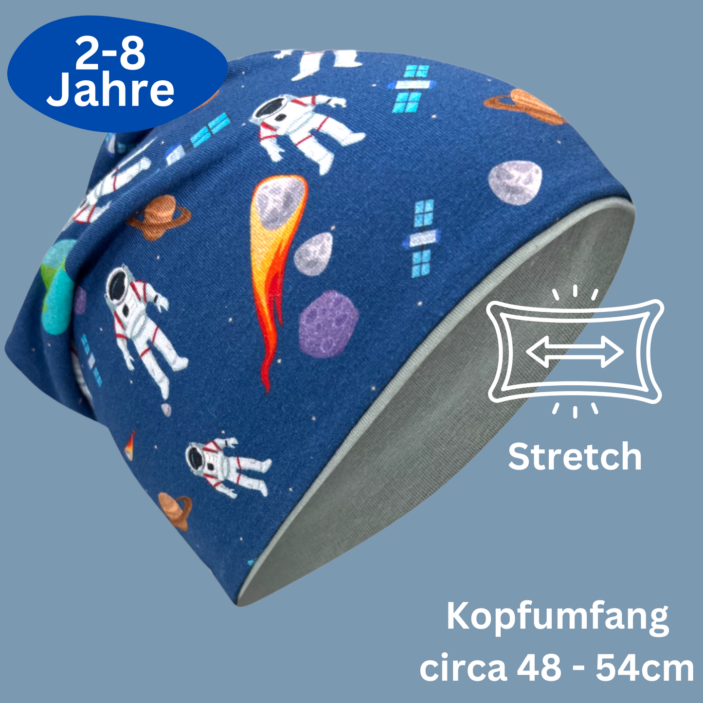 Kinder Beanie Mütze & Loop Set  - Astronaut