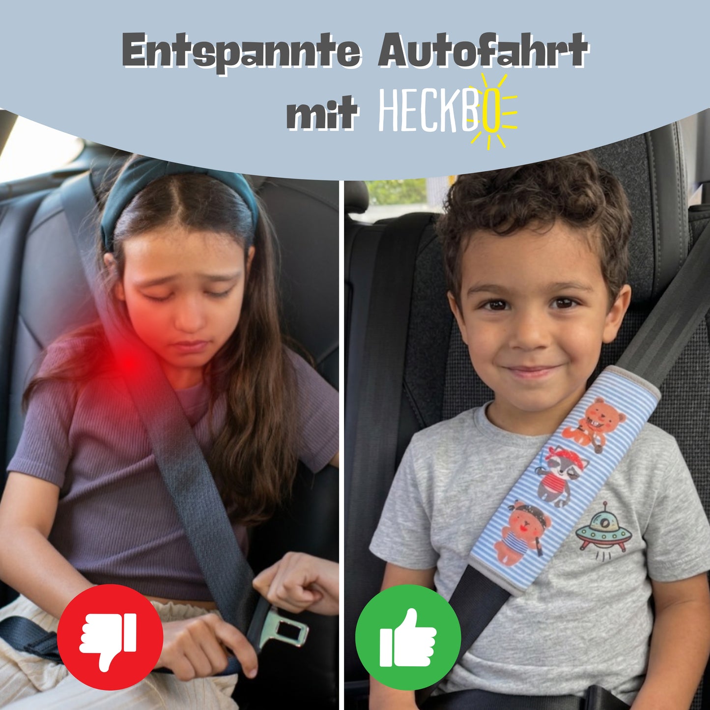 Auto Gurtschutz Piraten-Tiere
