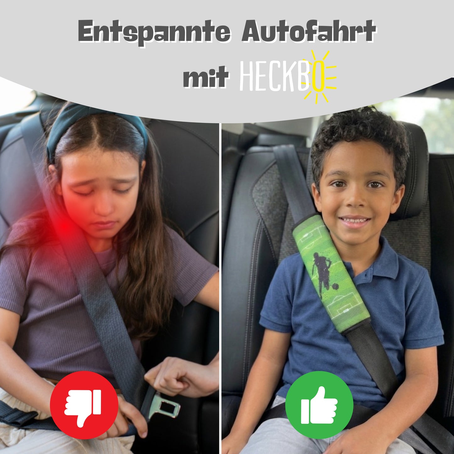 Auto Gurtschutz Fussball