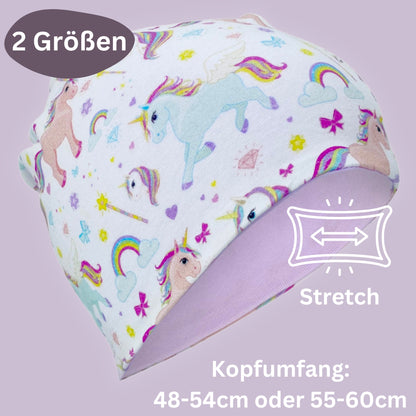 Kinder Beanie Mütze & Loop Set  - Einhorn