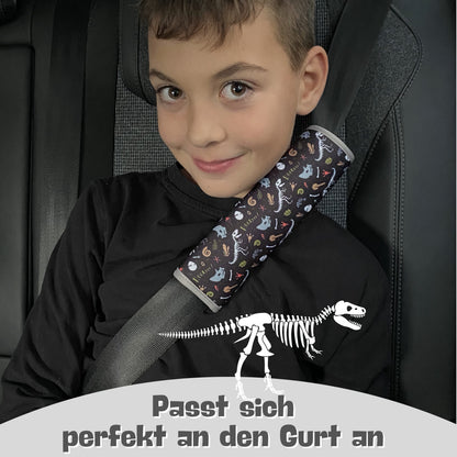Auto Gurtschutz Dino Skelett