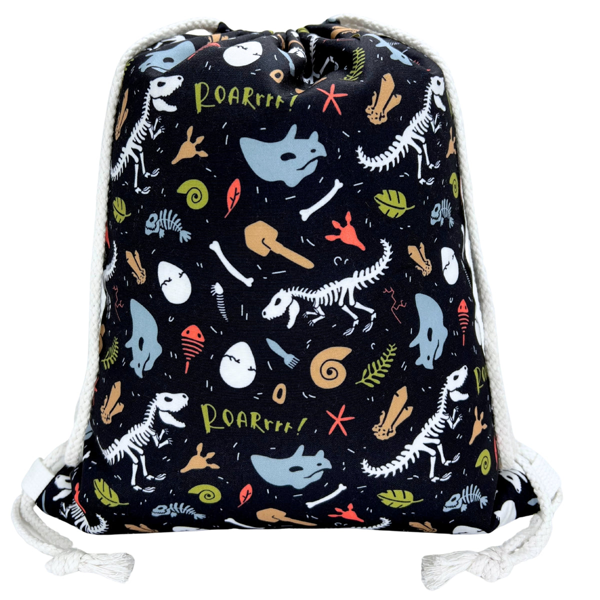 Kinder Turnbeutel Dino Skelett