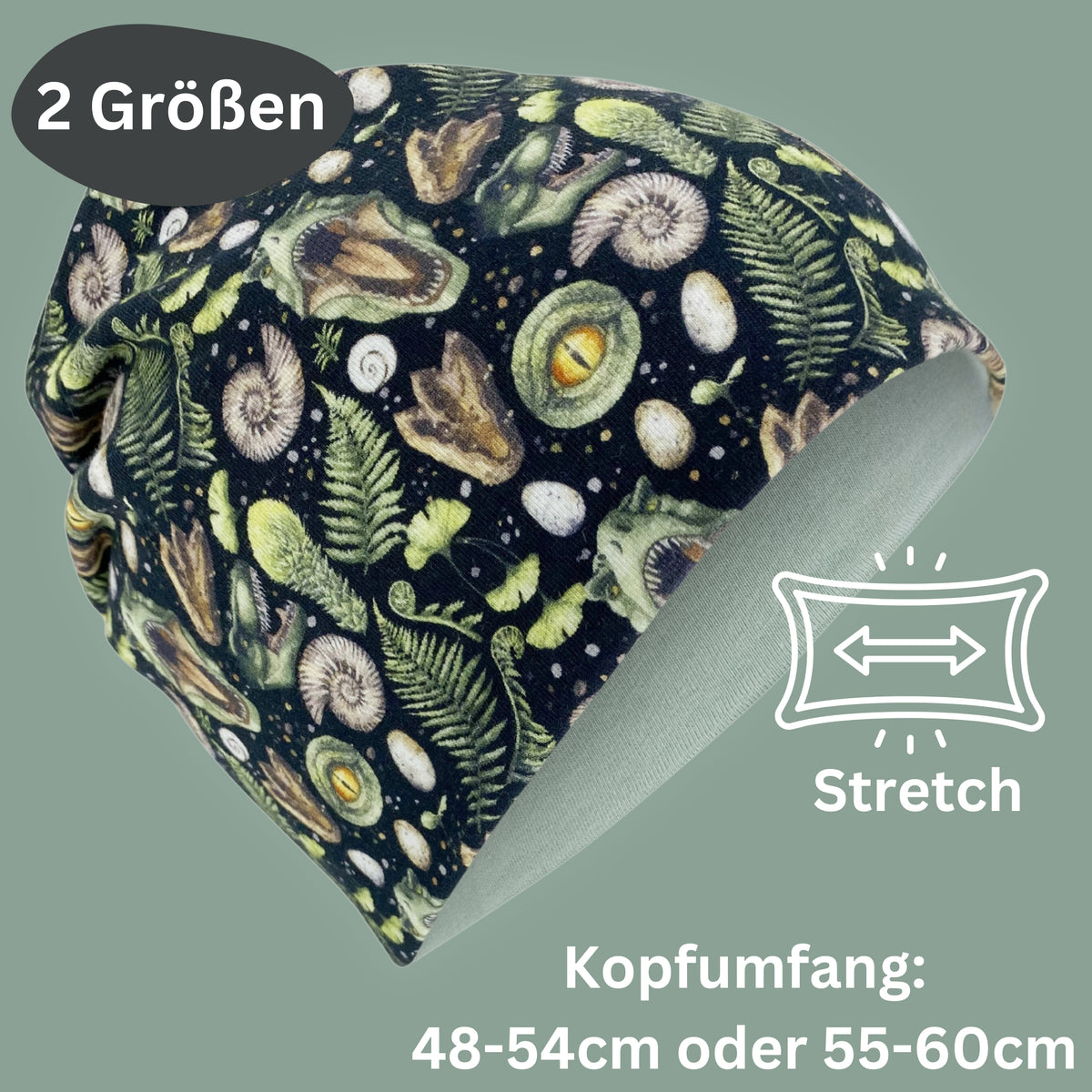 Kinder Beanie Mütze & Loop Set - T-Rex