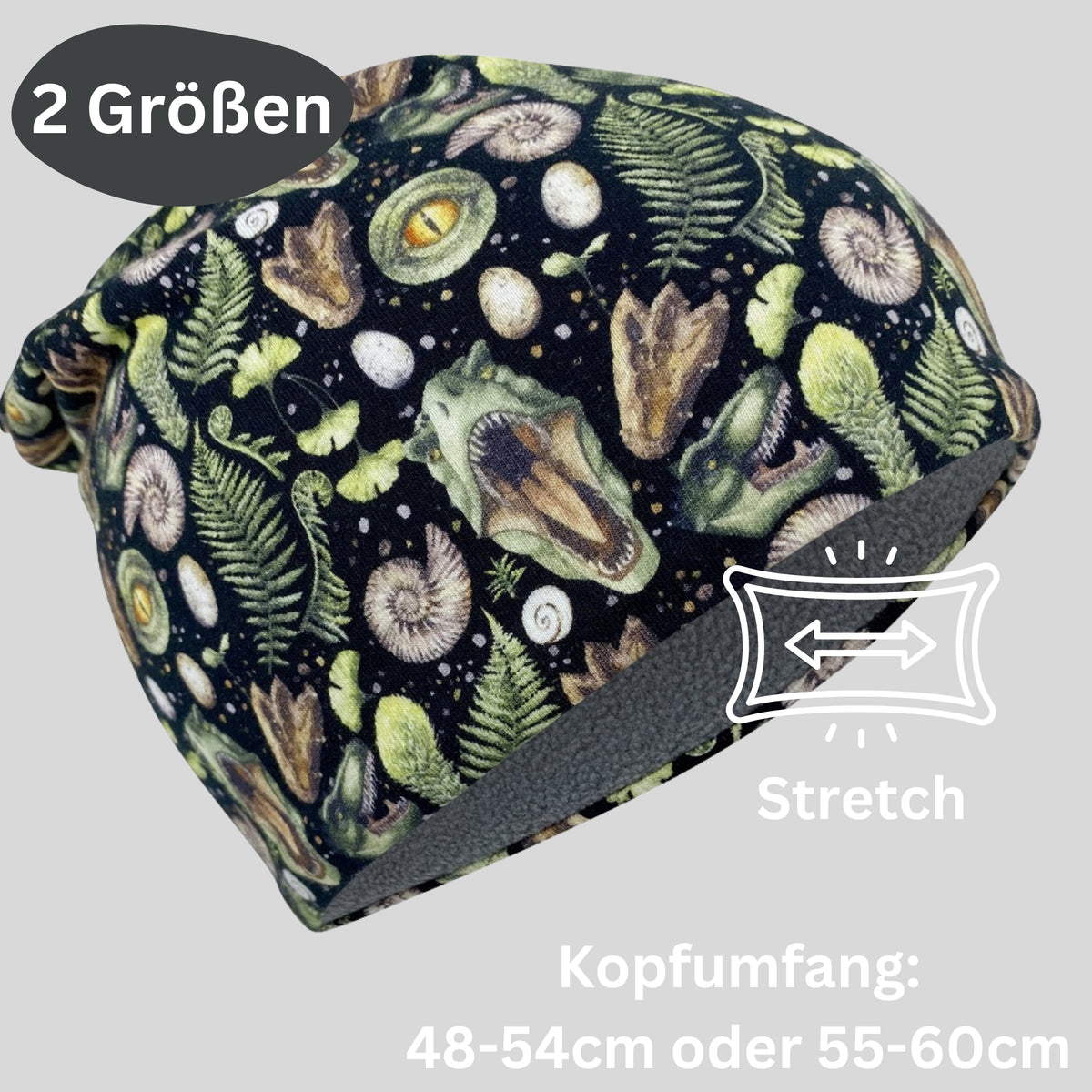Kinder Beanie Mütze & Loop Set - T-Rex