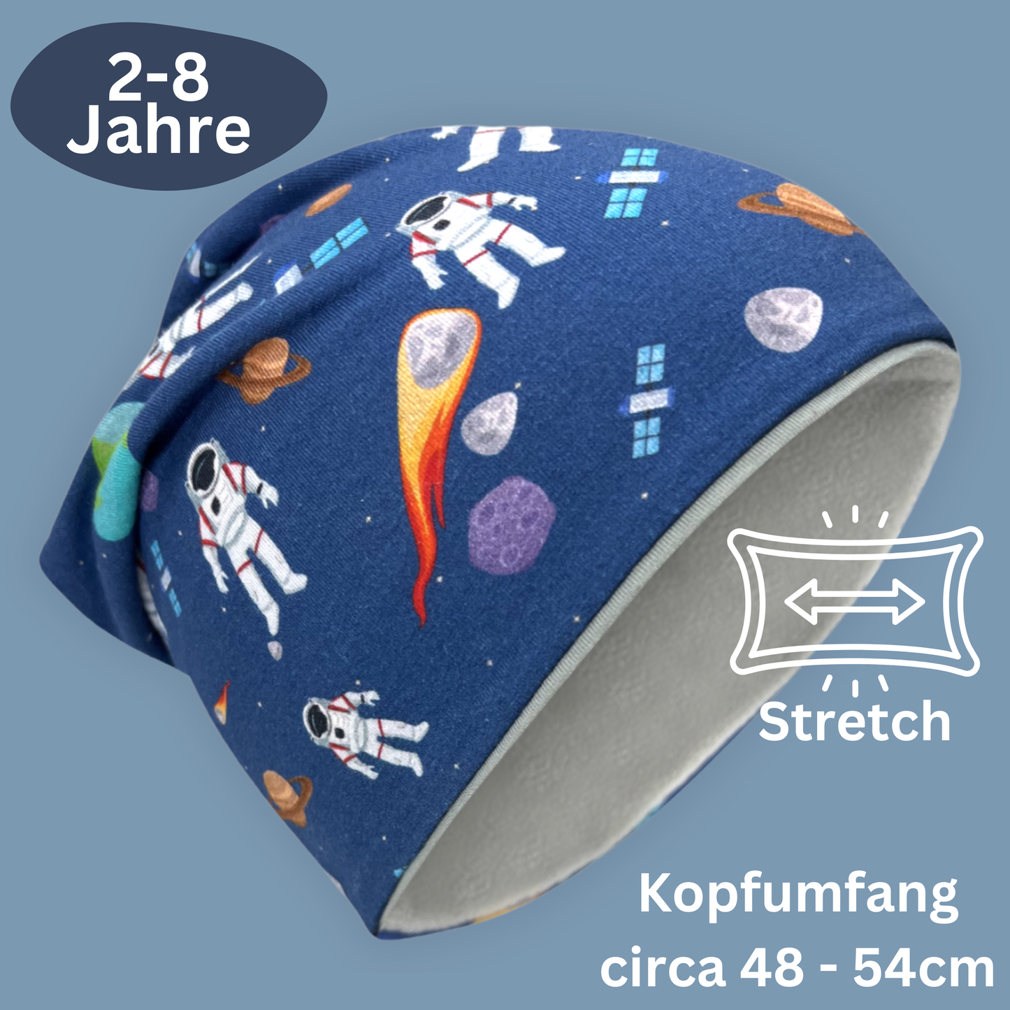 Kinder Beanie Mütze & Loop Set  - Astronaut