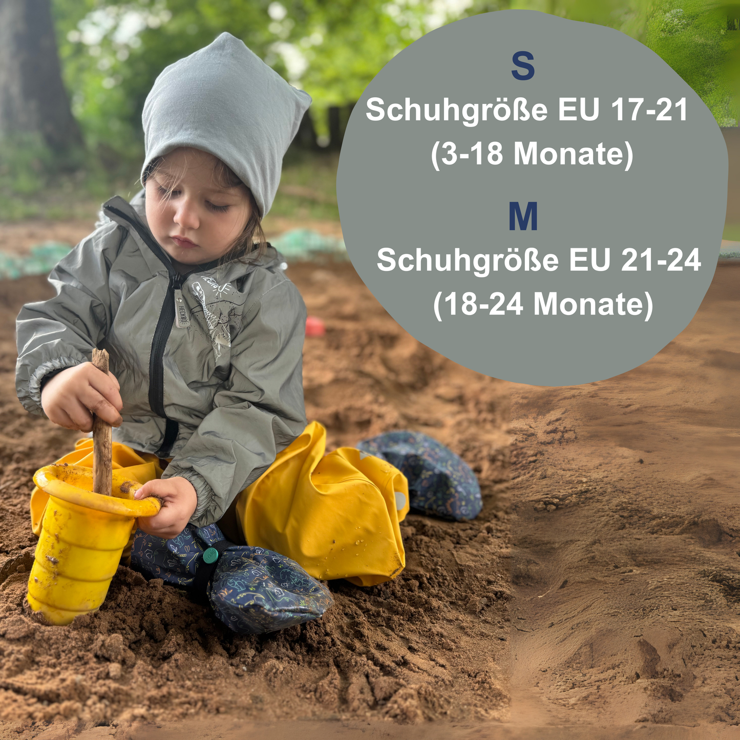 Füßlinge mit Vlies-Futter - Dinosaurier