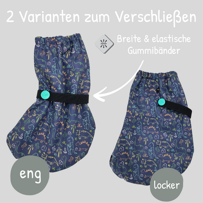 Füßlinge mit Vlies-Futter - Dinosaurier