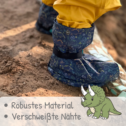 Füßlinge mit Vlies-Futter - Dinosaurier