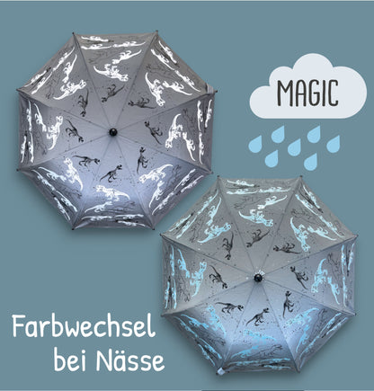 Magic Reflektor Regenschirm Dinosaurier