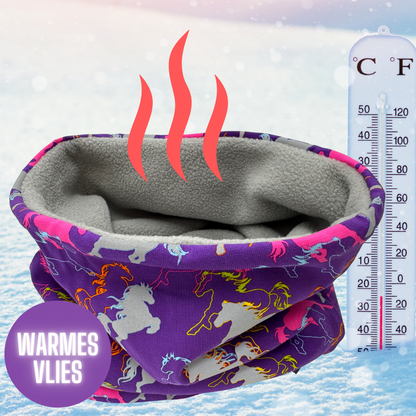 Kinder Reflektor Mütze & Loop Pferd