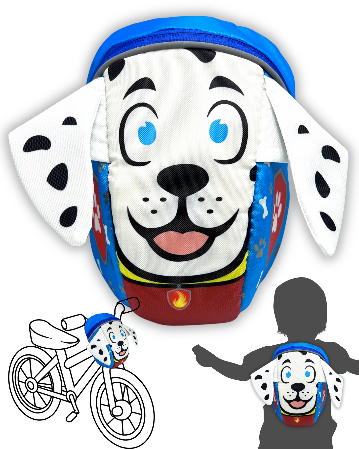 2 in 1 Fahrradtasche & Rucksack - Hund