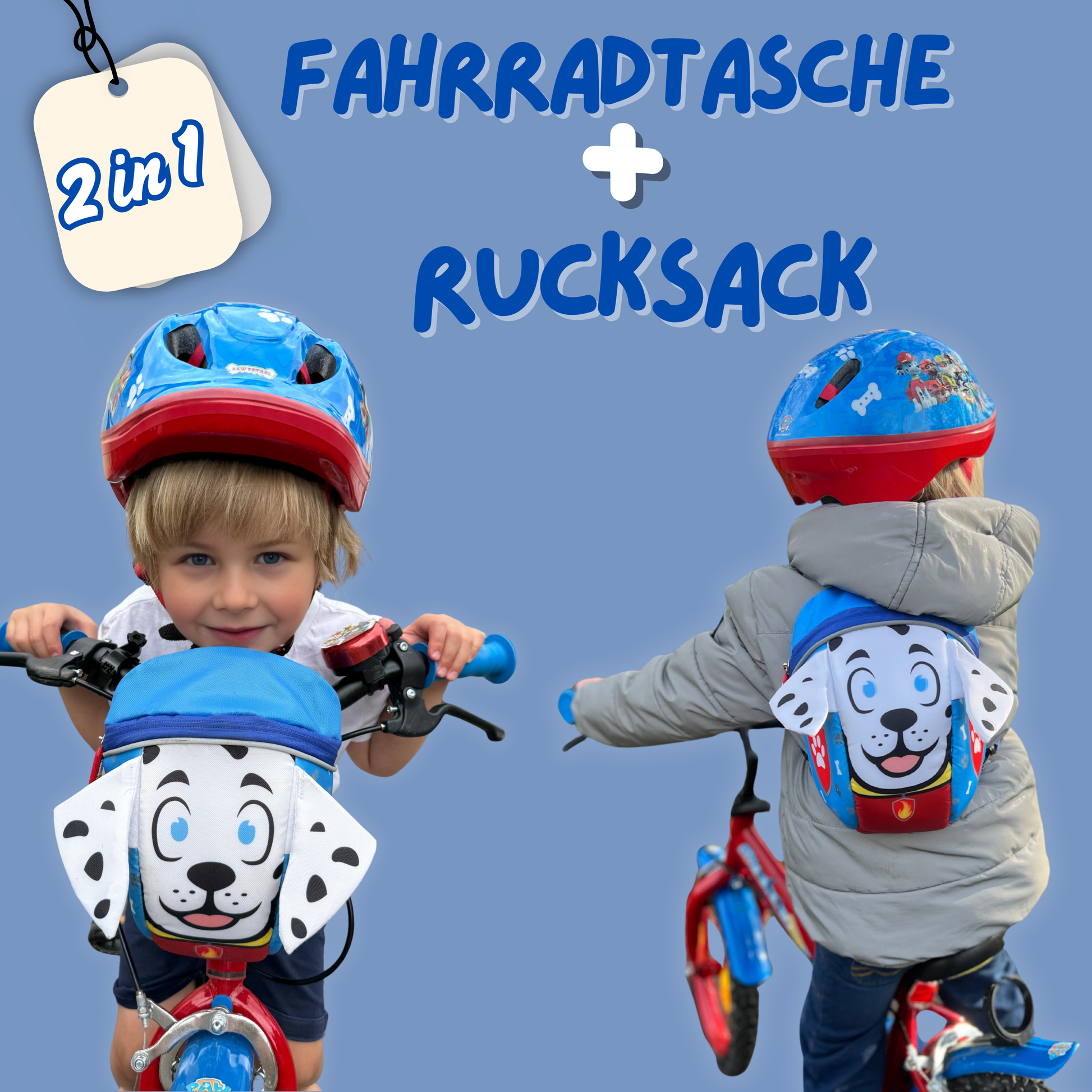 fahrradtasche und rucksack 2in1 2-in-1 Hund Fahrradtasche & Rucksack – Leicht & Kinderfreundlich – HECKBO