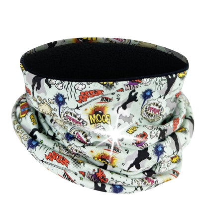 Reflektor Kinder Beanie Mütze oder Loop - Superheld