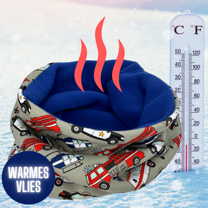 Kinder Beanie Mütze & Loop - Einsatzfahrzeuge