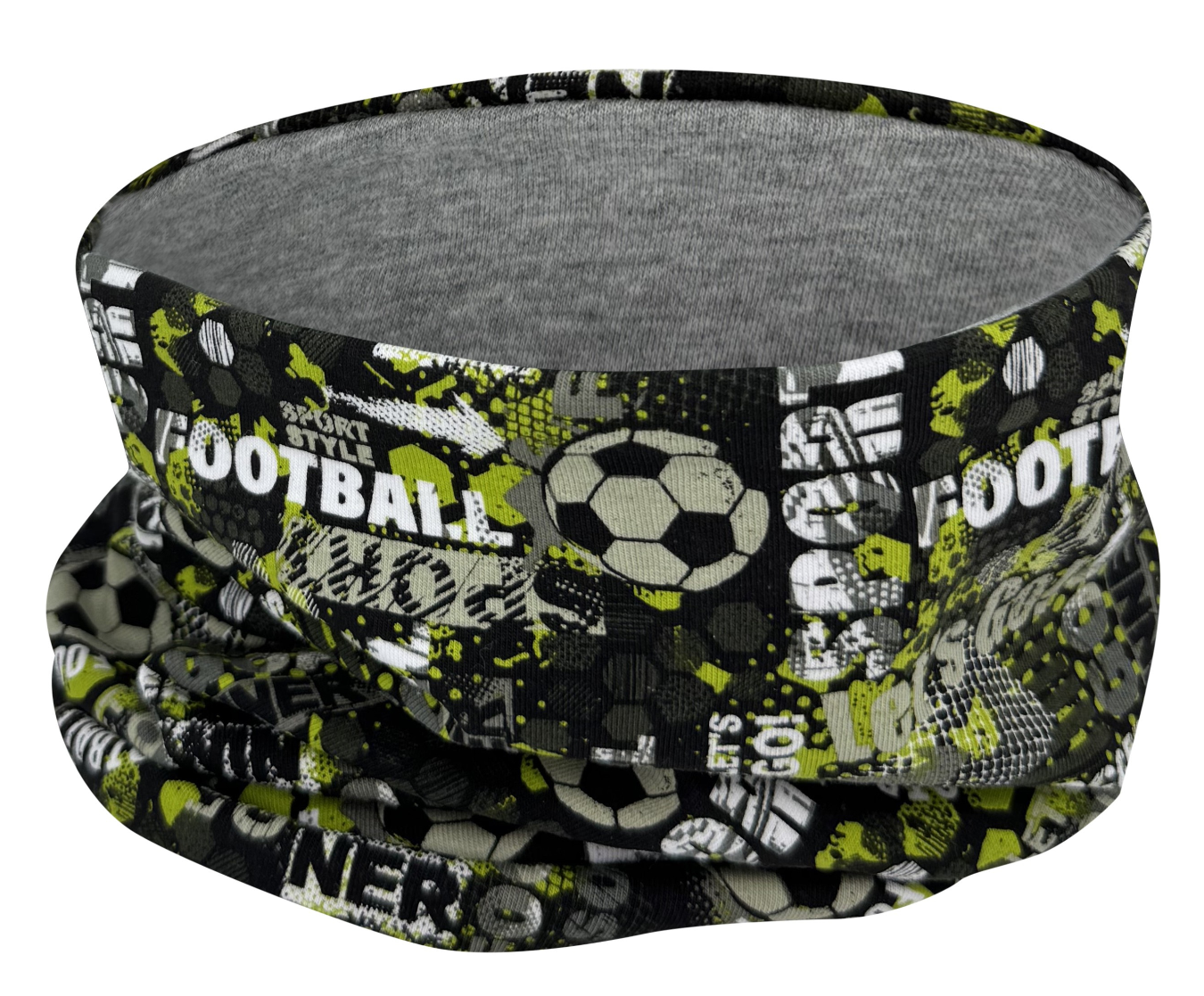 Kinder Beanie Mütze & Loop - Fussball