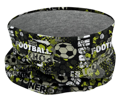 Kinder Beanie Mütze & Loop - Fussball