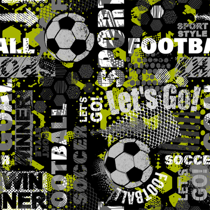 Kinder Beanie Mütze & Loop - Fussball