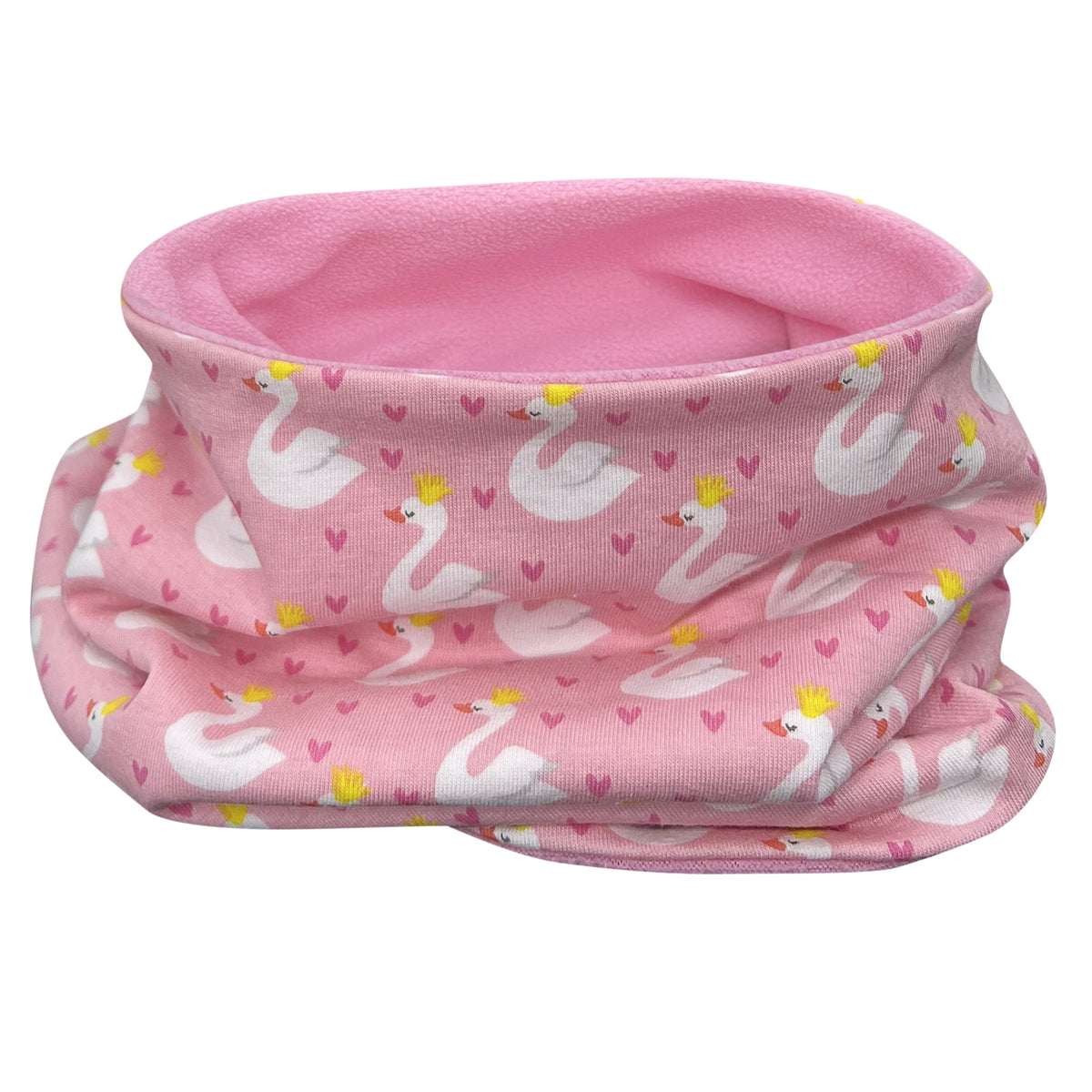 Kinder Beanie Mütze oder Loop - Schwan