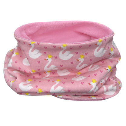 Kinder Beanie Mütze oder Loop - Schwan