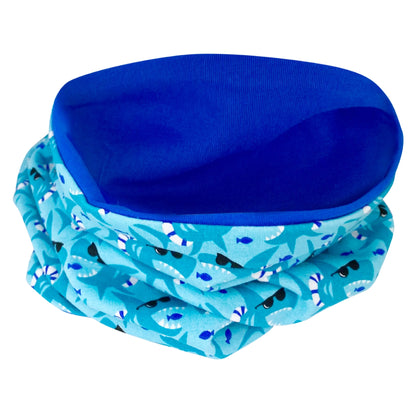 Kinder Beanie Mütze oder Loop - Hai