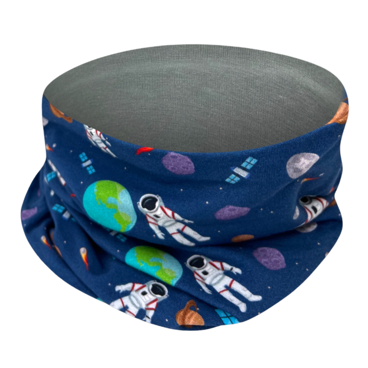 Kinder Beanie Mütze oder Loop - Astronaut