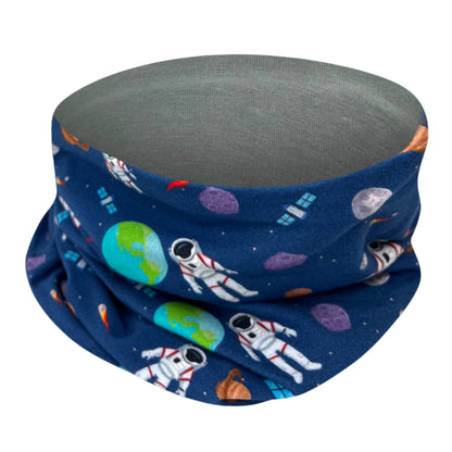 Kinder Beanie Mütze oder Loop - Astronaut