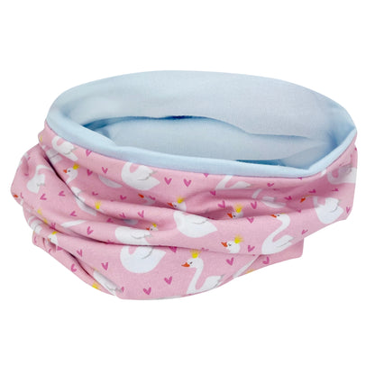 Kinder Beanie Mütze oder Loop - Schwan